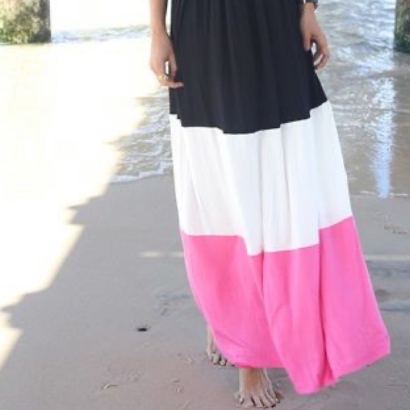 Paneled Maxi Skirt - Picture 2 of 3